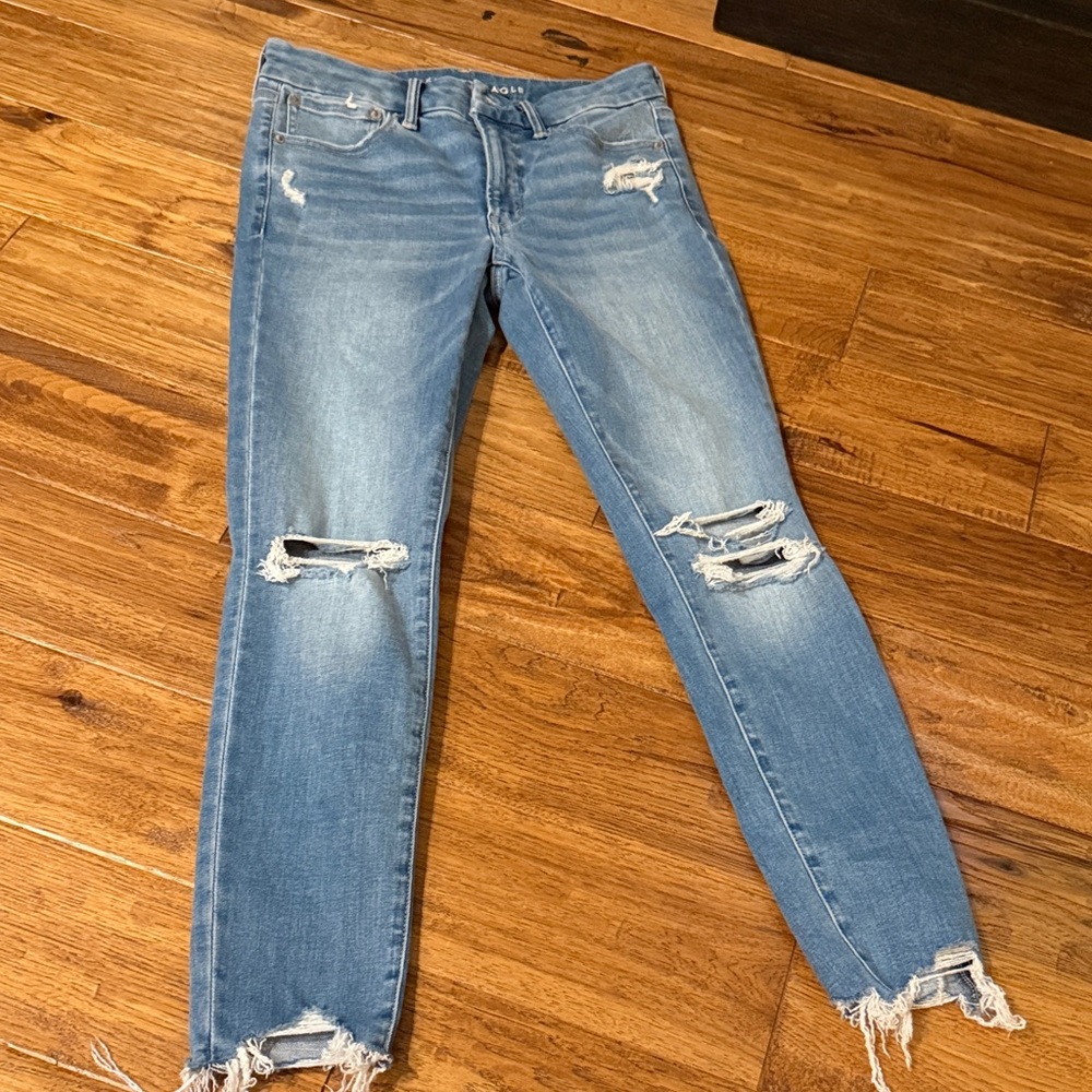 Distressed Blue Women's Jeans